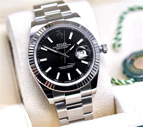 rolex datejust acciaio 2017|Rolex Datejust 41 41mm Black Dial 2017 .